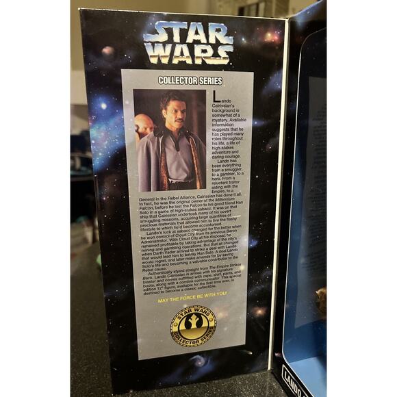 Star Wars LANDO CALRISSIAN 1996 Collector Series Kenner Figure 12" SEALED NIB - Picture 2 of 5